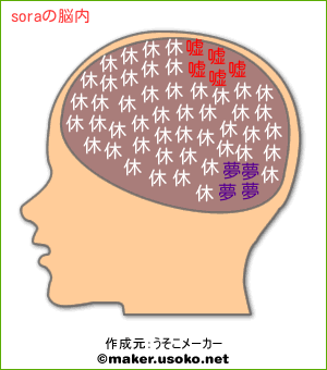 soraの脳内イメージ
