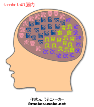 tanabotaの脳内イメージ