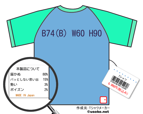 うなな本舗Tシャツ