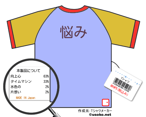 なおき@事務課の穴Tシャツ