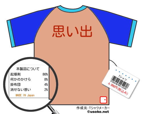 行き止まりTシャツ