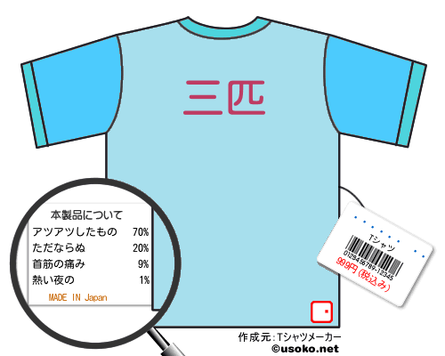 赤木しげるTシャツ