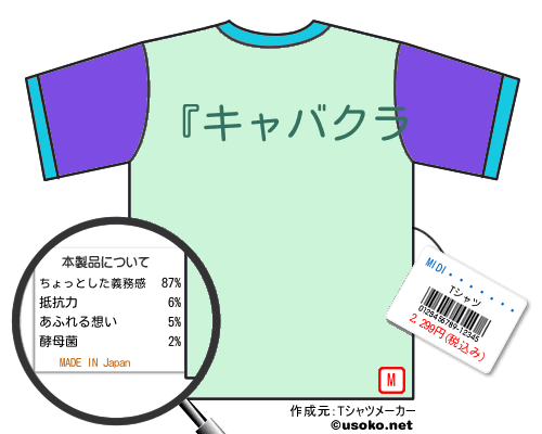 MIDI専門人間Tシャツ