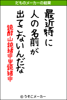 最近特に 人の名前が 出てこないんだな