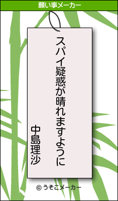 中島理沙の願い事は チャンスをモノにできますように