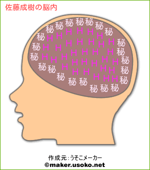 佐藤成樹の脳内イメージ 脳内メーカー