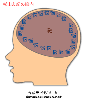 杉山友紀の脳内イメージ 脳内メーカー