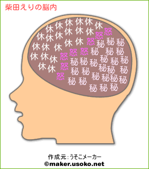 柴田えりの脳内イメージ 脳内メーカー