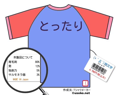 (*´Д`)顔文字のＴシャツメーカー結果