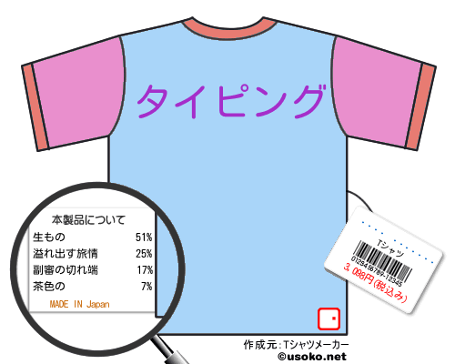 ¿��Ǽ��׻�̳��のＴシャツメーカー結果