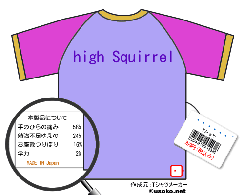 ��¼����のＴシャツメーカー結果