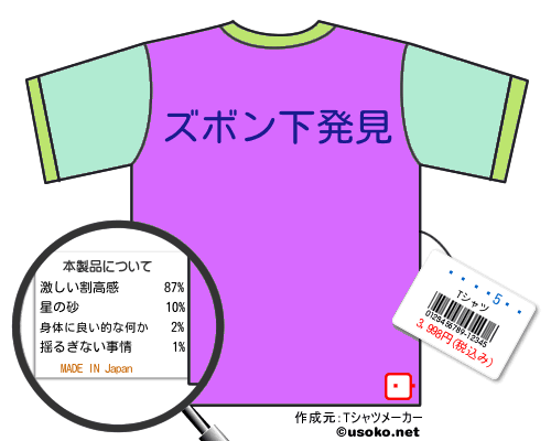 ��������のＴシャツメーカー結果