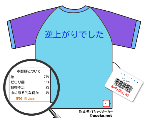 ����ˡƽのＴシャツメーカー結果
