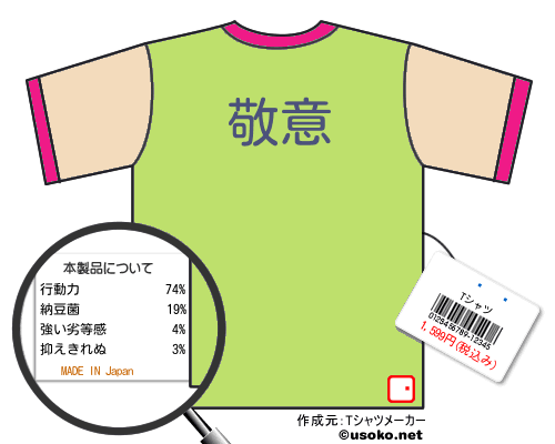 äのＴシャツメーカー結果