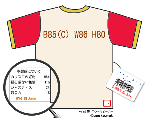 ë�����のＴシャツメーカー結果