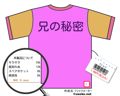 �������のＴシャツメーカー結果