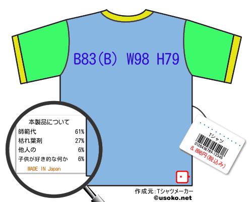 ��¼���󤿤���のＴシャツメーカー結果