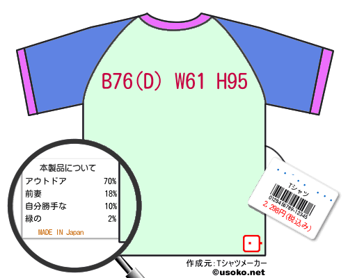 ���ͳ����のＴシャツメーカー結果
