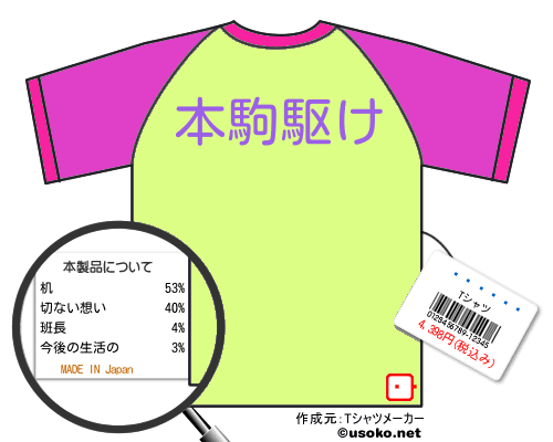������のＴシャツメーカー結果
