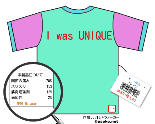 Ķ����ANAL�ޥ�のＴシャツメーカー結果