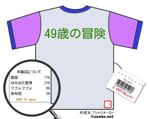 Ķ®���ԥʡ�のＴシャツメーカー結果