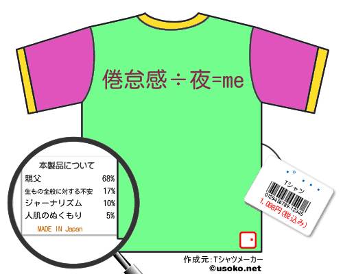 Ţ����のＴシャツメーカー結果