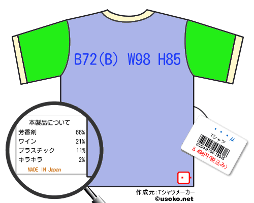 ��¼μのＴシャツメーカー結果