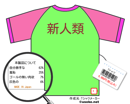 ����������のＴシャツメーカー結果