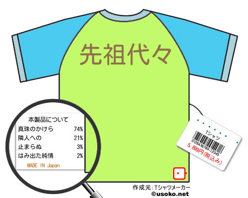 �������のＴシャツメーカー結果