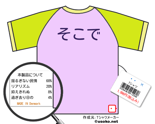 �촴��のＴシャツメーカー結果