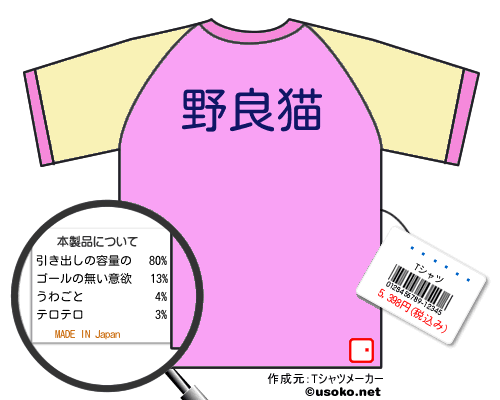 ƣ���ߤ椭のＴシャツメーカー結果