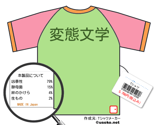 ƱͻδۤԽのＴシャツメーカー結果