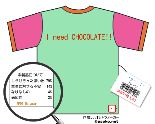 �������のＴシャツメーカー結果