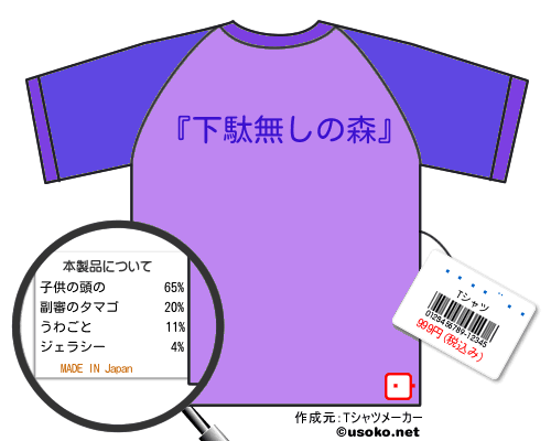 ���ӽ���のＴシャツメーカー結果
