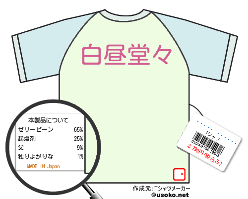 ǭɱ�������ʸ¤�のＴシャツメーカー結果