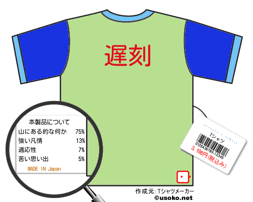 �ɸ���� ���ĤΤ��のＴシャツメーカー結果
