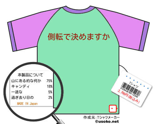 �Ҷ�����のＴシャツメーカー結果