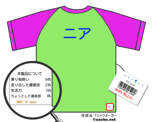 �𸶿�のＴシャツメーカー結果