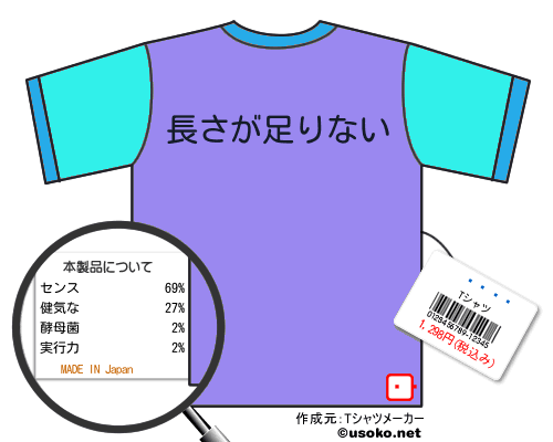 ���簦のＴシャツメーカー結果