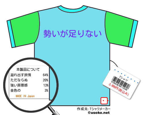 ���⡡�ʤĤ�のＴシャツメーカー結果