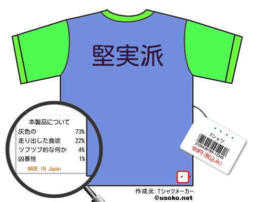����のＴシャツメーカー結果