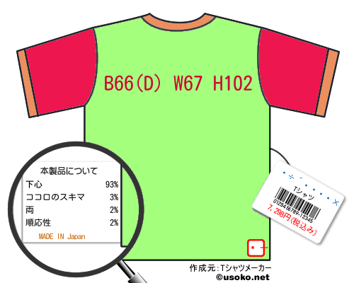 ��������のＴシャツメーカー結果