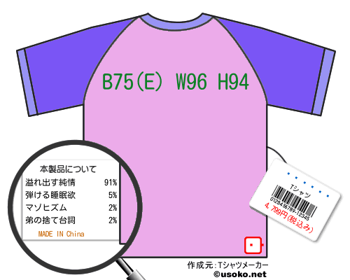 �Ҳ�̤��のＴシャツメーカー結果