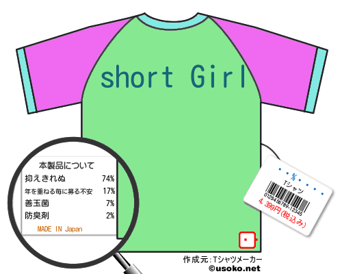 ��������のＴシャツメーカー結果