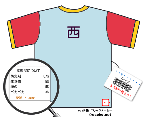 ���������のＴシャツメーカー結果