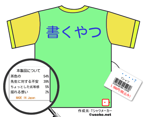 ������のＴシャツメーカー結果