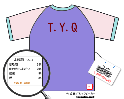 �ټ�ΤのＴシャツメーカー結果