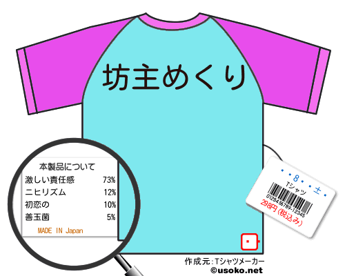 �������のＴシャツメーカー結果
