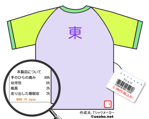 ̴������のＴシャツメーカー結果