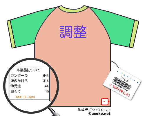 ��¼���のＴシャツメーカー結果